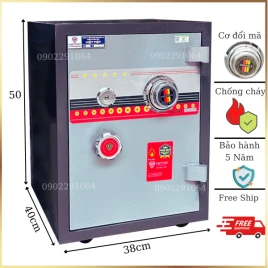 Két Sắt Cơ Đổi Mã Việt Tiệp KW52DM: An Toàn, Bền, Chống Cháy, Cho Gia Đình