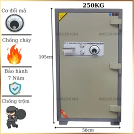 Két Sắt Hàn Quốc Donghun DH1000DM: Chống Cháy, Bảo Mật Cao, Nội Thất Rộng