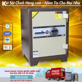Két Sắt Thép Đúc Welko KS160VTDT: Chống Cháy, Bảo Mật Cao, Khóa Vân Tay