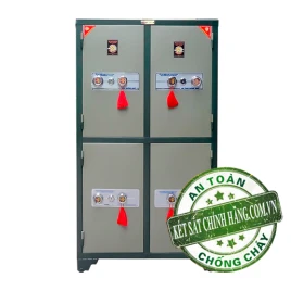 Tủ Bảo Mật 4 Cánh BDI BM04KC Thép Không Gỉ, An Toàn, Chính Hãng