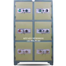 Tủ Bảo Mật 6 Cánh BDI: Thép Cao Cấp, An Toàn, Khóa Cơ, Văn Phòng